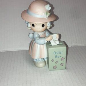 Precious Moments You Will Always Be My Choice Girl with Ballot Box Figurine